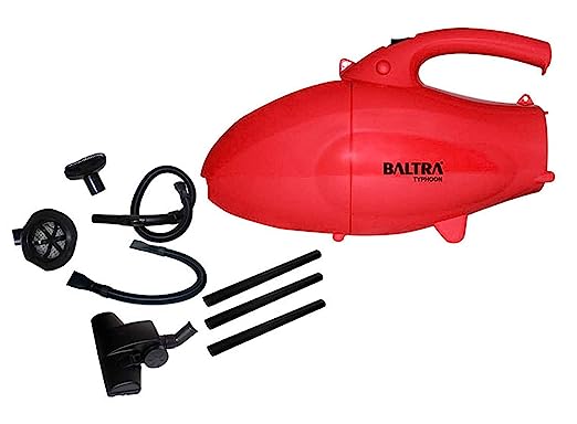 BALTRA Typhoon Handheld Vacuum Cleaner with Suction & Blower for Home Carpet Sofa 1000-Watt, red, Large BALTRA Typhoon Handheld Vacuum Cleaner with Suction & Blower for Home Carpet Sofa 1000-Watt, red, Large